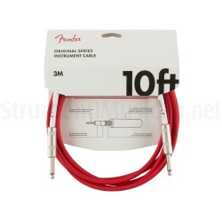 FENDER Original Series Instrument Cable 3m Fiesta Red