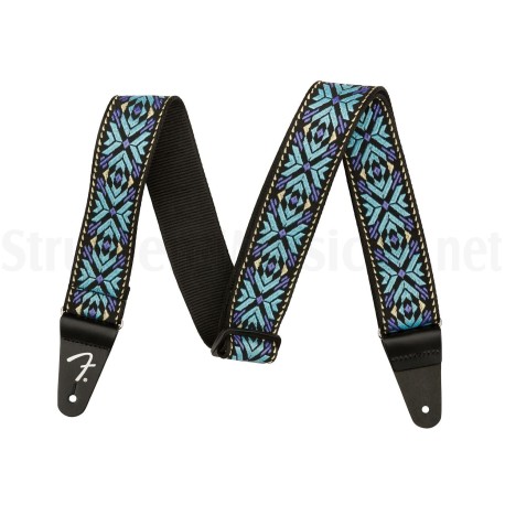 FENDER Pasadena Woven Straps Blue Snowflake