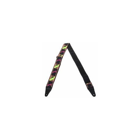 Fender Neon Strap Yellow/Pink