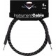 Fender® Custom Shop Performance Series Cable, 5', Black Tweed