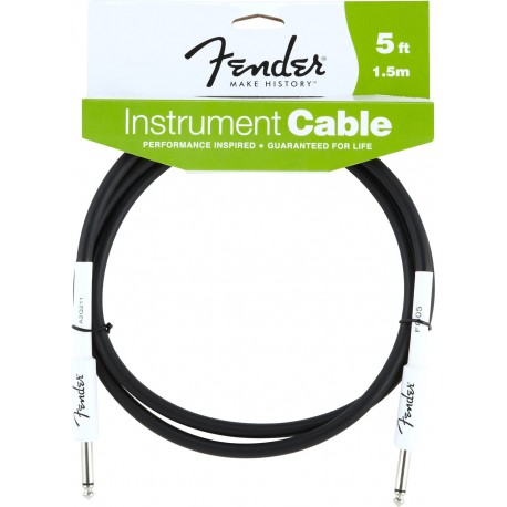 Fender® Performance Series Instrument Cable, 5', Black